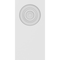Ekena Millwork Standard Foster Bullseye Plinth Block with Square Edge, 3 1/2"W x 7"H x 1"P PBP035X070X100FOS02 - alternate 3